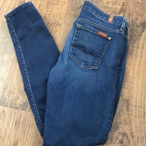 7 for all mankind skinny jeans size 30